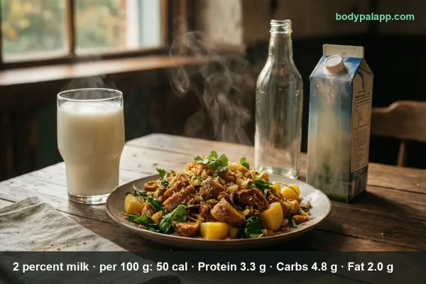 2% Milk calories