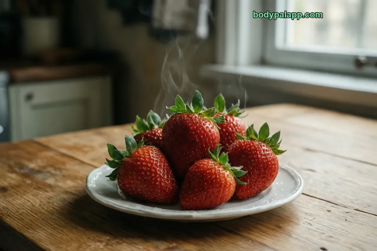 Strawberry, raw, medium berries