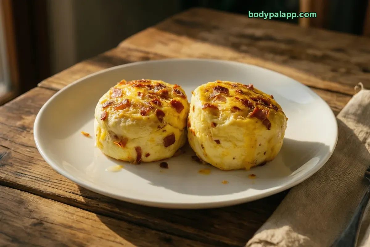 Starbucks bacon egg bites, as served