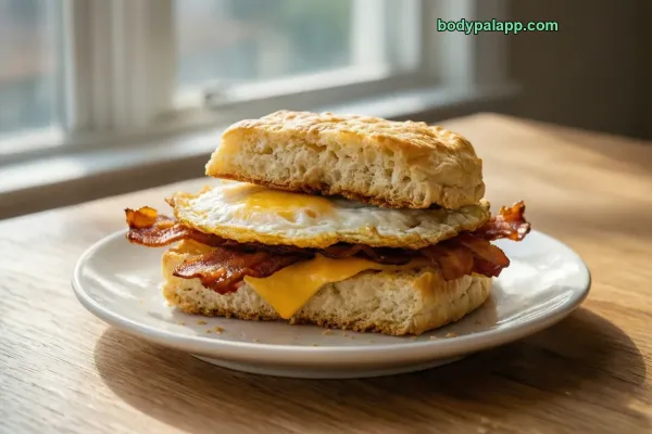 Bacon, Egg And Cheese Biscuit calories