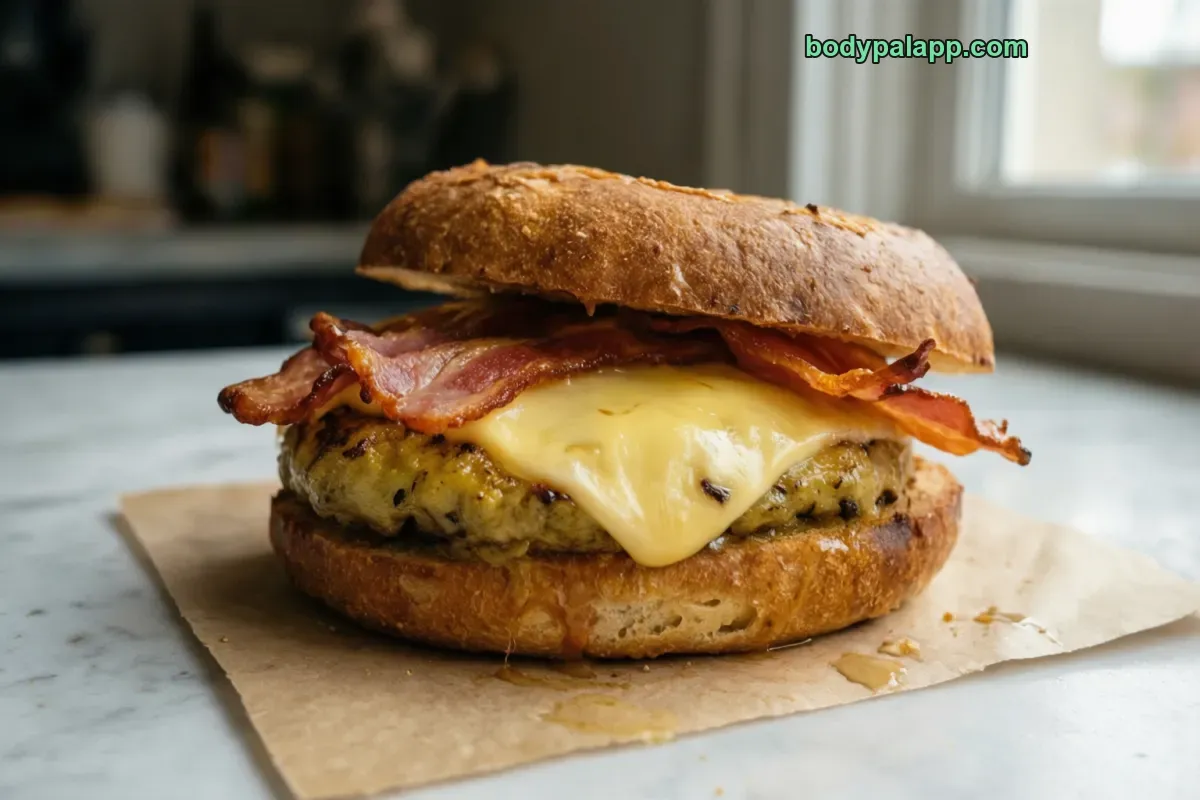 Starbucks bacon gouda sandwich, as served