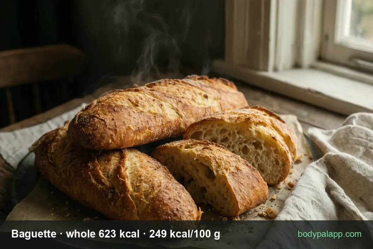 Baguette - 658 kcal whole