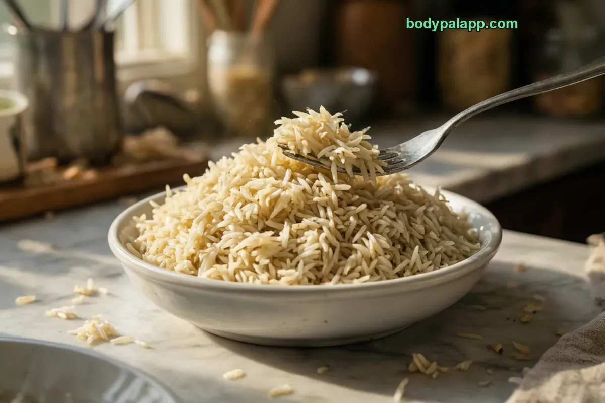 Basmati rice, basmati, cooked