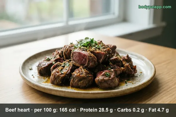 Beef Heart calories
