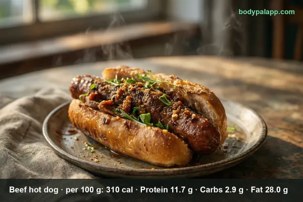 Beef Hot Dog calories