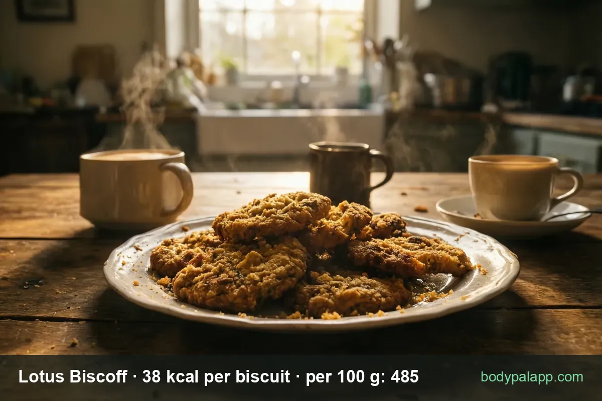Biscoff biscuit - 38 kcal per biscuit