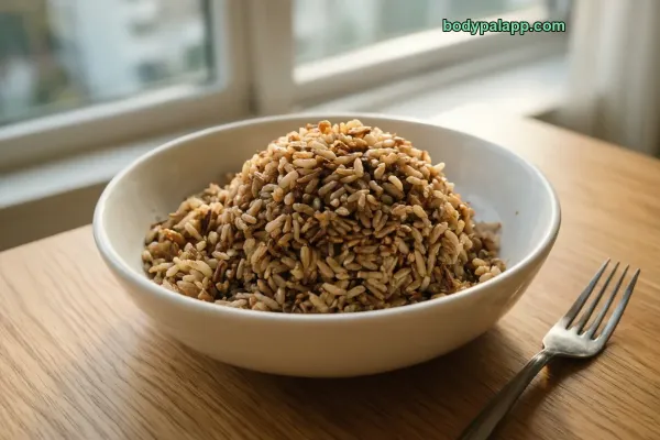 Cooked Brown Rice calories