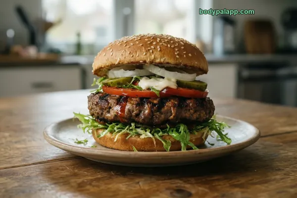Whopper Jr. Style Flame-Grilled Burger calories