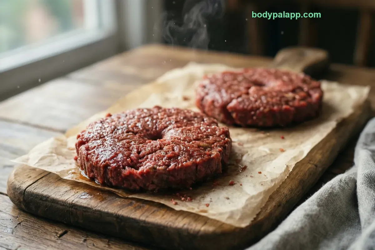 Burger meat, 80/20 ground beef, raw