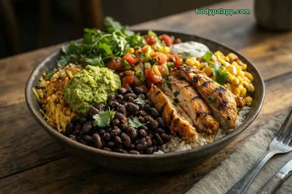 Chicken Burrito Bowl calories