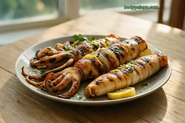 Grilled Calamari calories