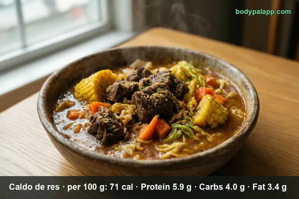 Caldo De Res calories