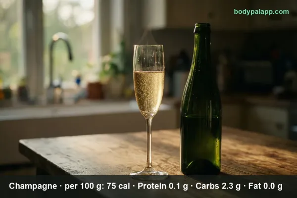 Champagne calories