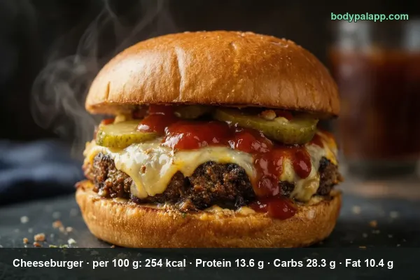 Cheeseburger calories