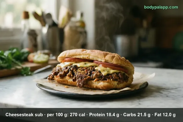 Cheesesteak Sub calories