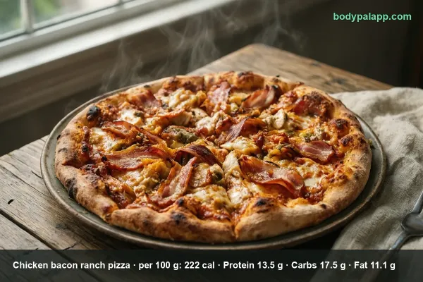 Chicken Bacon Ranch Pizza calories