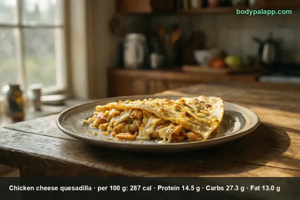 Chicken Cheese Quesadilla calories