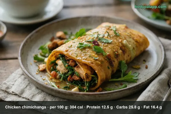 Chicken Chimichanga calories