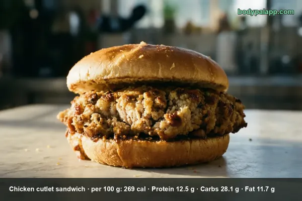 Chicken Cutlet Sandwich calories
