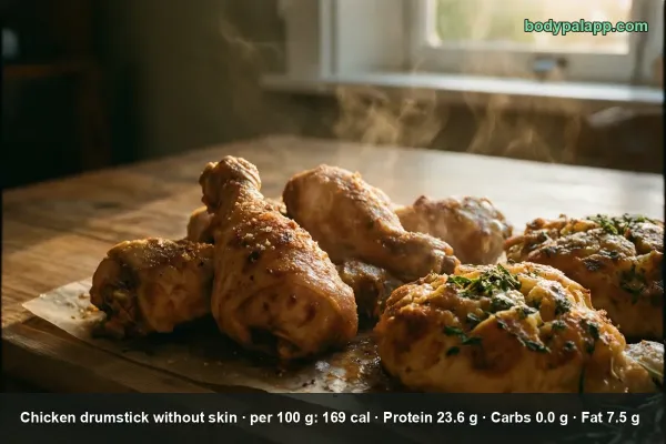Chicken Drumstick Without Skin calories