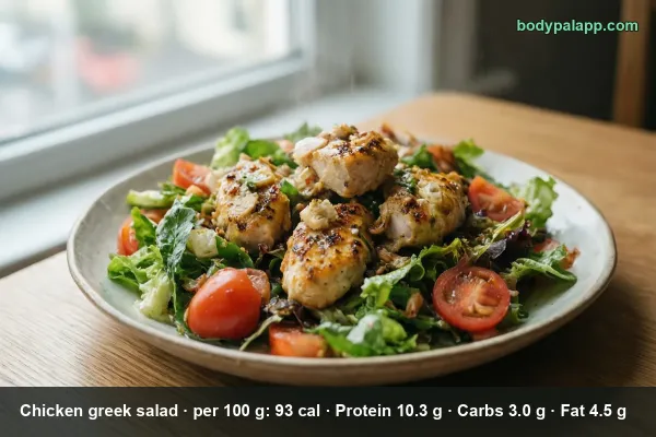Chicken Greek Salad calories