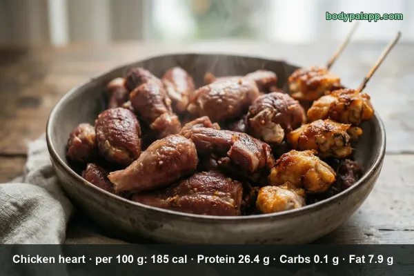 Chicken Hearts calories