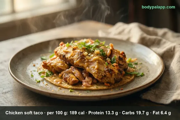 Chicken Soft Taco calories
