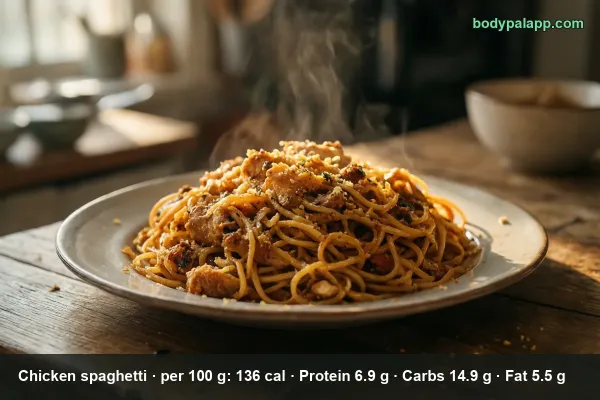 Chicken Spaghetti calories