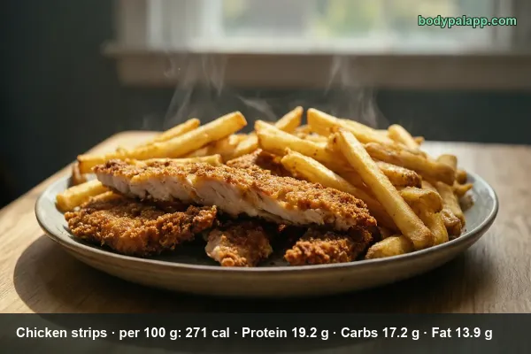 Chicken Strips And Fries calories