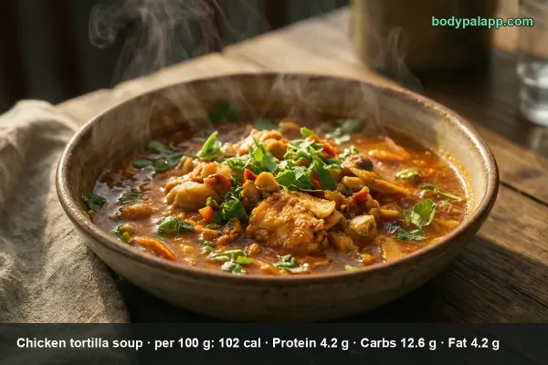 Chicken Tortilla Soup calories