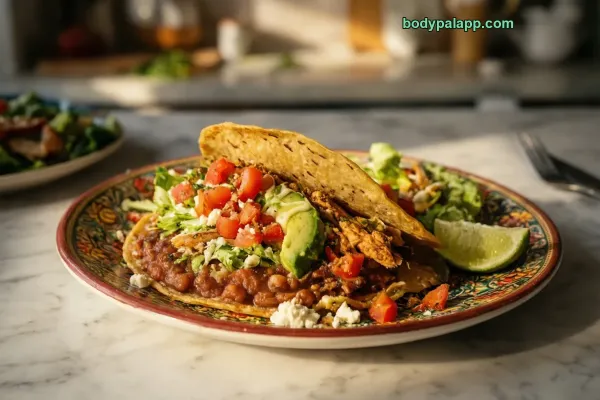 Chicken Tostada calories