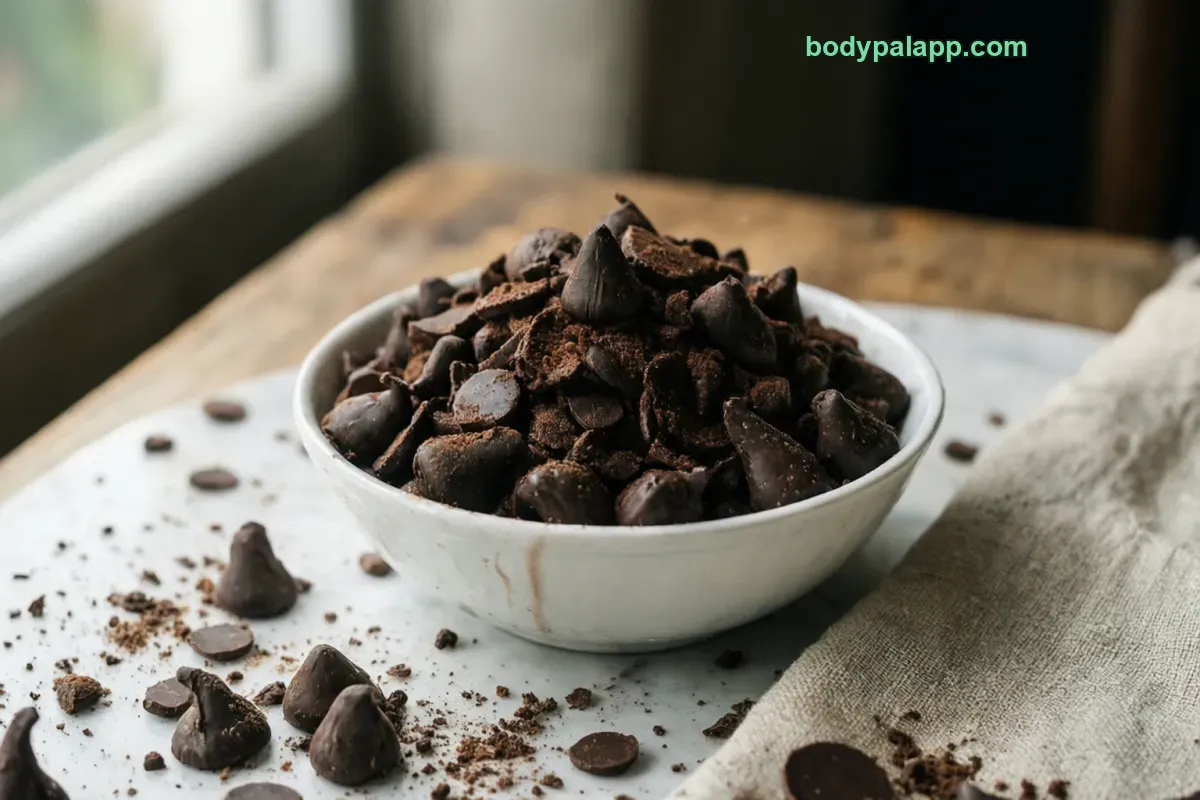 Nestle chocolate chips, packaged, per label