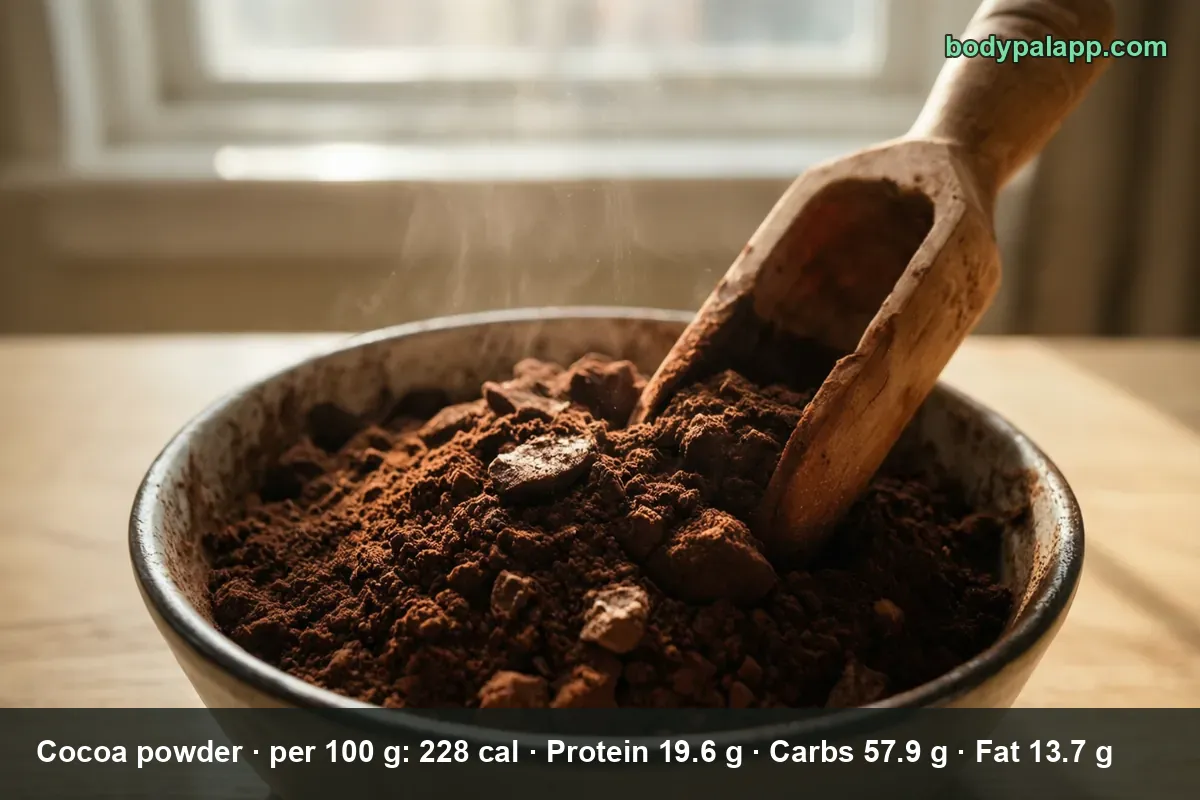Cacao amaro, in polvere, non zuccherato