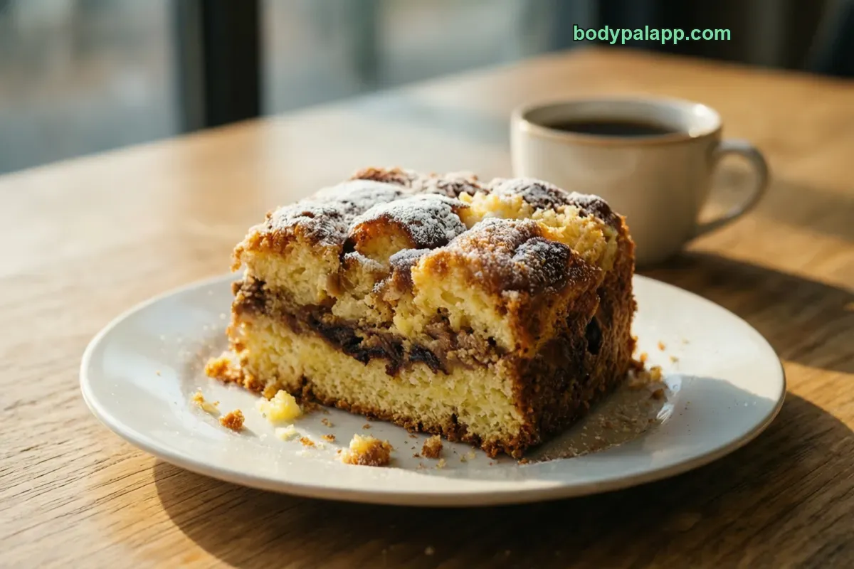 Coffee cake, crumb or quick-bread type