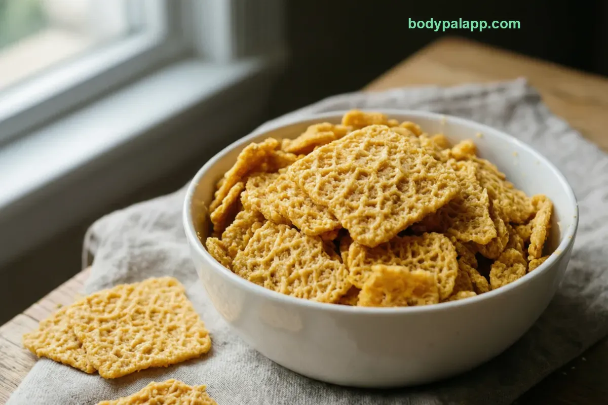 Corn chex, packaged, per label