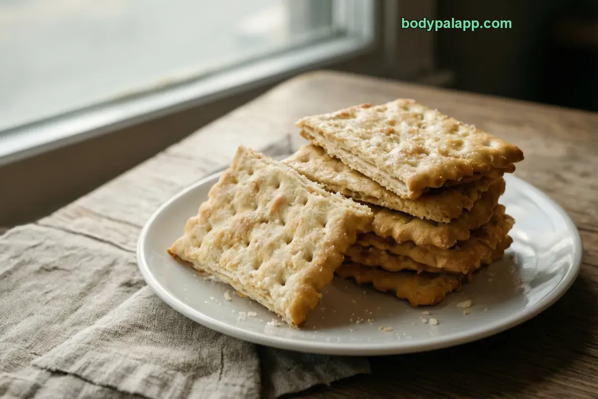 Crackers salati, salati, pronti da mangiare