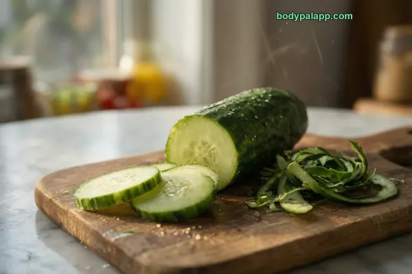 Peeled Cucumber calories