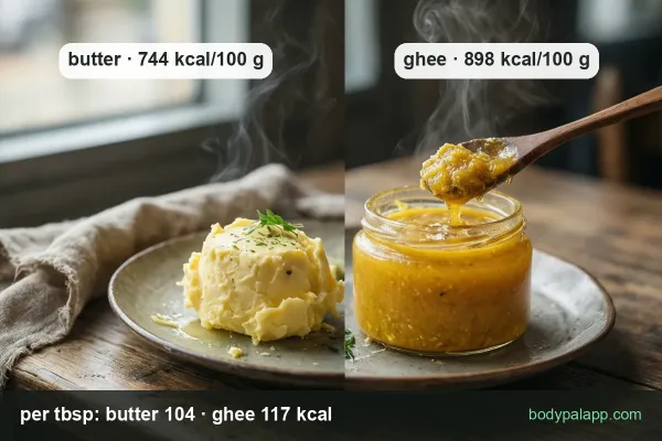 Butter vs ghee calories