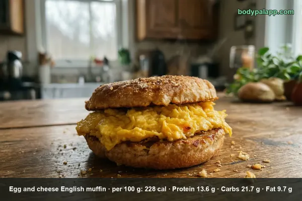 Egg And Cheese English Muffin calories