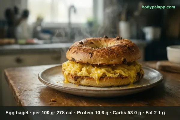 Egg Bagel calories