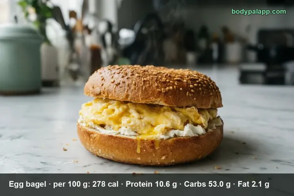 Egg Bagel With Cream Cheese calories