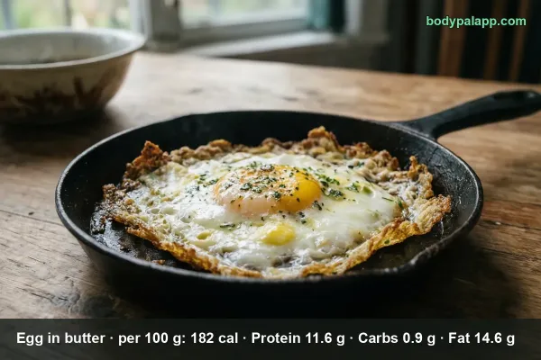 Egg Fried In Butter calories