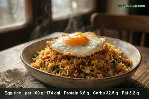 Egg Rice calories