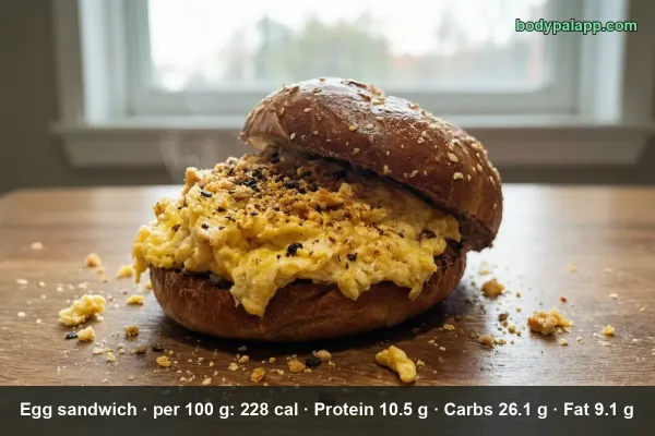Egg Sandwich calories