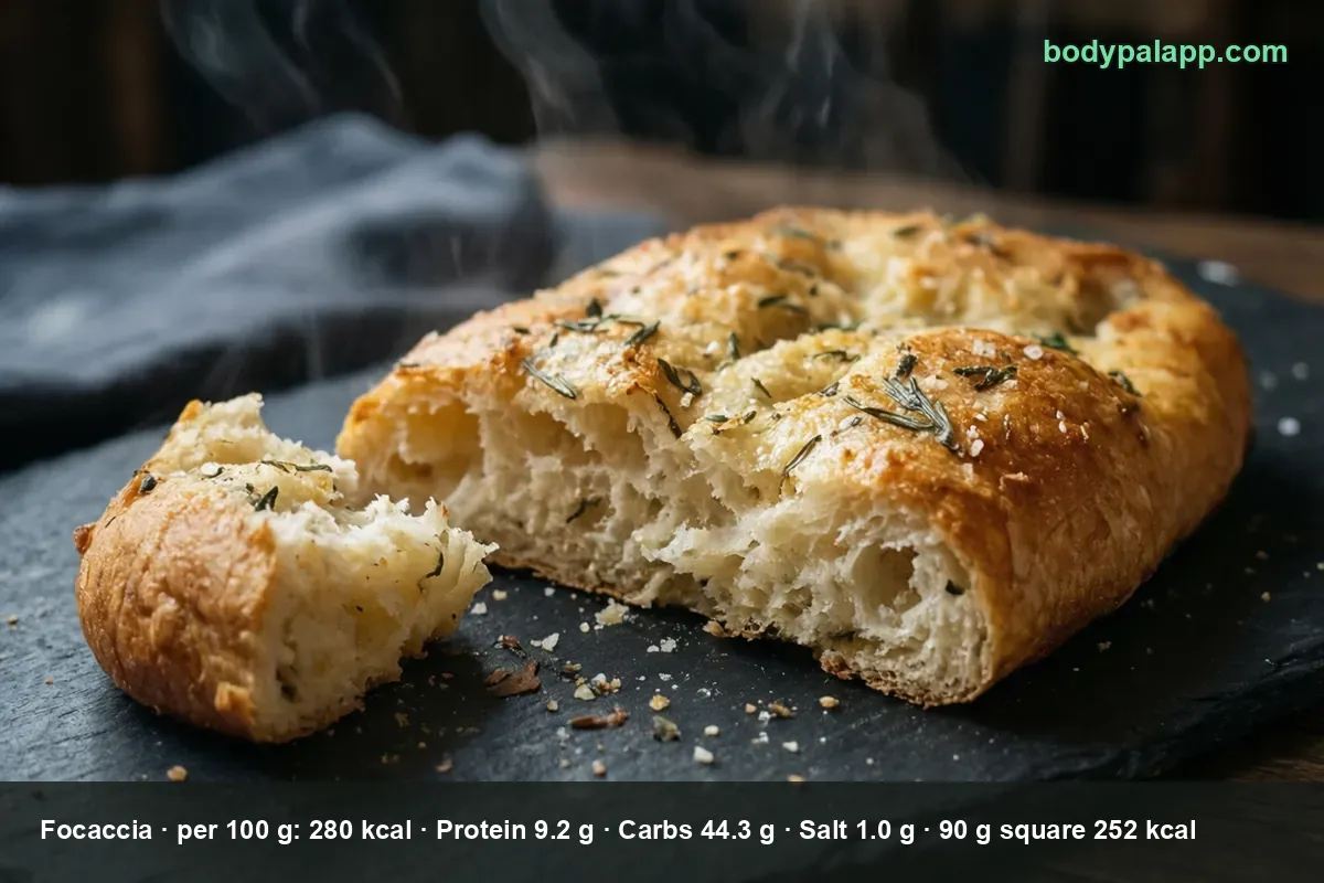 Focaccia, classica, senza farcitura