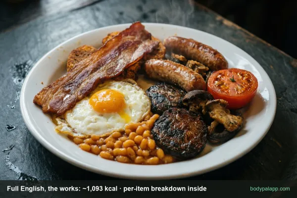 Full English breakfast calories