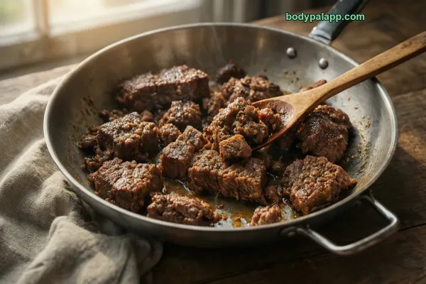 Cooked Ground Beef calories