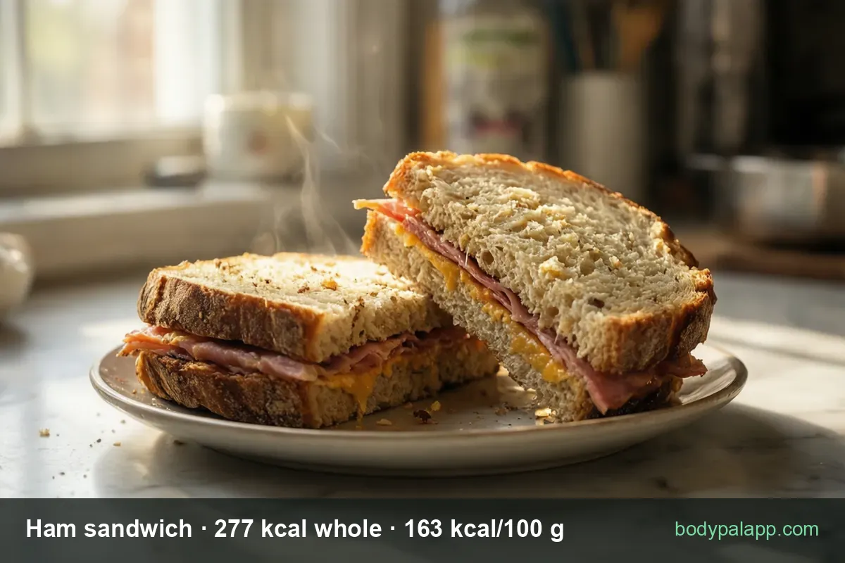 Ham sandwich - 277 kcal whole