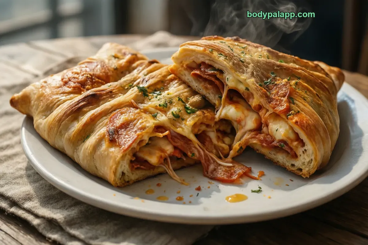 Pepperoni hot pocket, packaged, per label