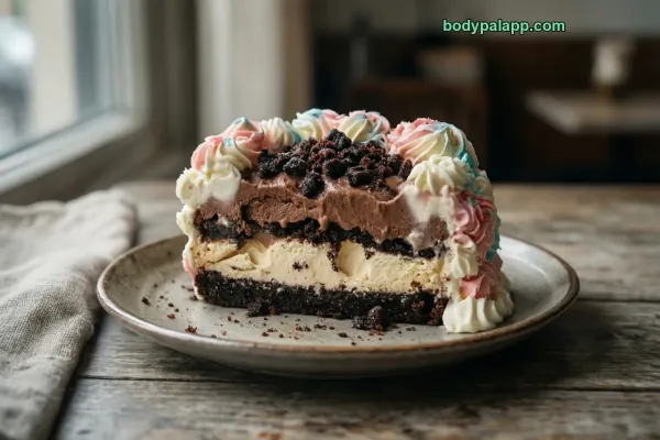 Baskin-Robbins Style Ice Cream Cake calories